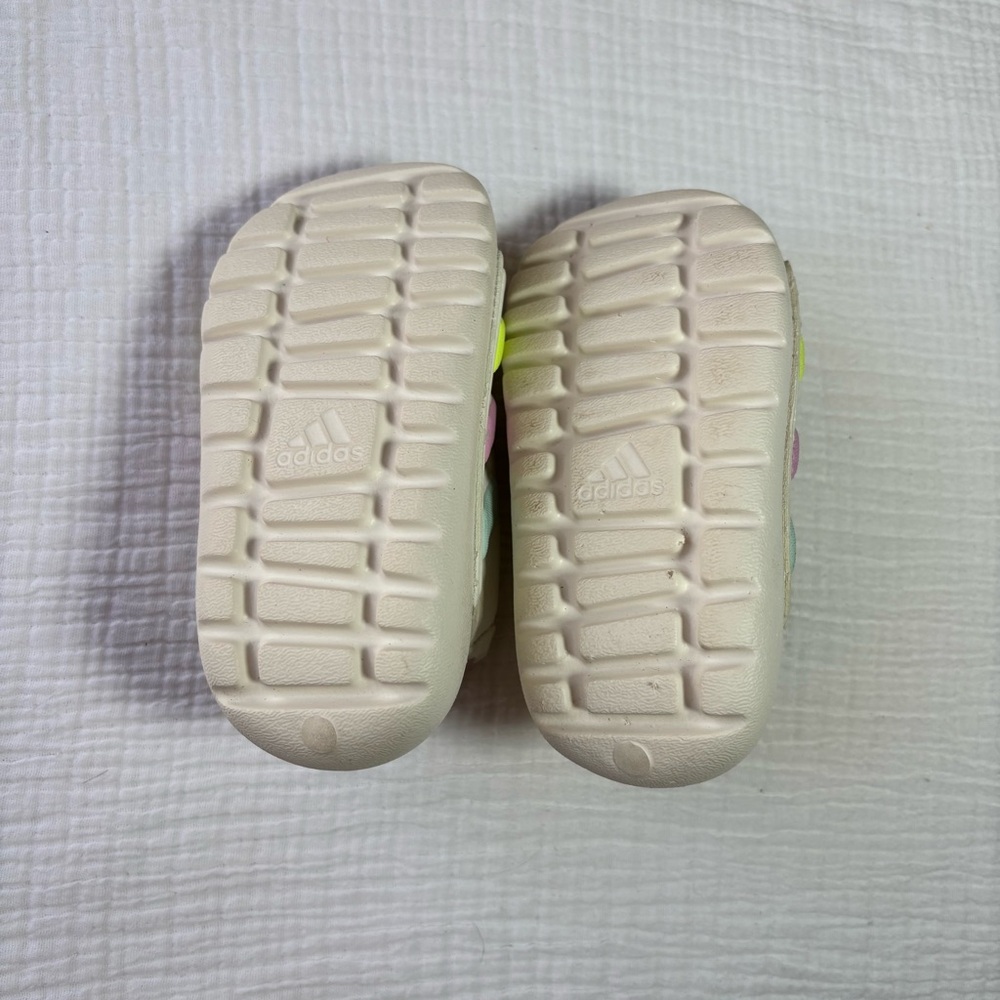 Adidas Kids Sandals - Cream with Pastel Accents - Picture 3 of 6